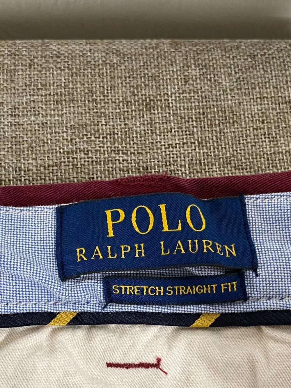 Polo Ralph Lauren Straight Fit Chino Pants Men's 36 x 30 Mid Rise Burgundy